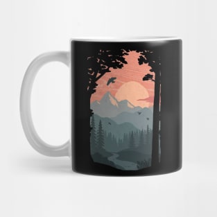 Into The Dark Woods Of The Mountain Forest - Wanderlust Mug